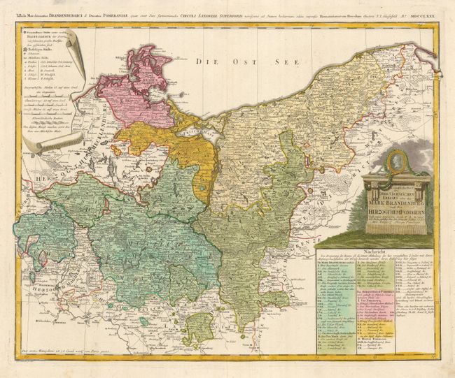 Der Nordliche Theil des Obersachsischen Kreises oder Mark Brandenburg under das Herzogthum Pommern