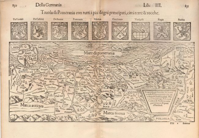 Tavola di Pomerania con tutti i pui degni prencipati, citta terre & rocche