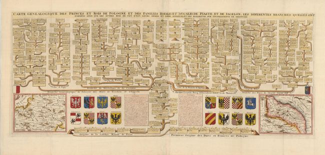 Carte Genealogique des Princes et Rois de Pologne