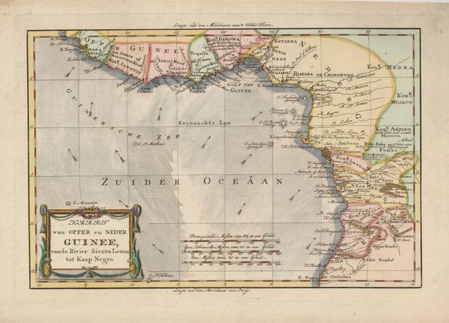 Kaart van Opper en Neder Guinee, van de Rivier Sierra Leona tot Kaap Negro