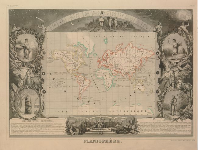 Planisphere [in set with] Amerique Septentrional [and] Amerique Meridionale [and] Europe [and] Afrique [and] Asie [and] Oceanie
