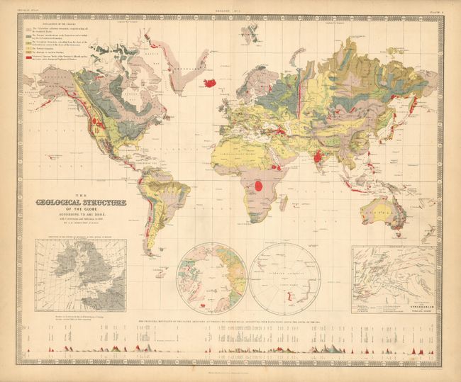 The Geological Structure of the Globe According to Ami Boue with Corrections and Additions to 1855.