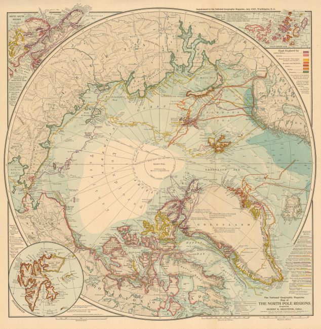 Map of the North Pole Regions