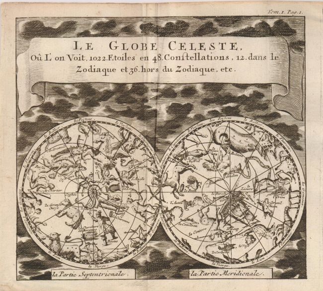 Le Globe Celeste ou l' on Voit, 1022 Etoiles en 48 Constellations, 12 dans le Zodiaque et 36 hors du Zodiaque, ect.
