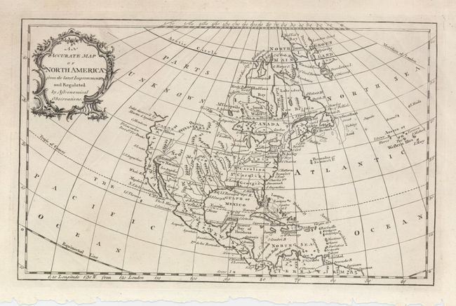 An Accurate Map of North America from the latest Improvements and Regulated by Astronomical Observations