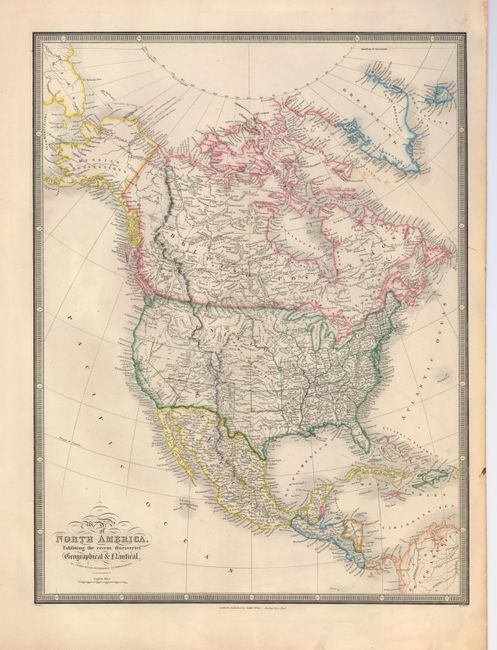 Map of North America, Exhibiting the recent discoveries, Geographical & Nautical
