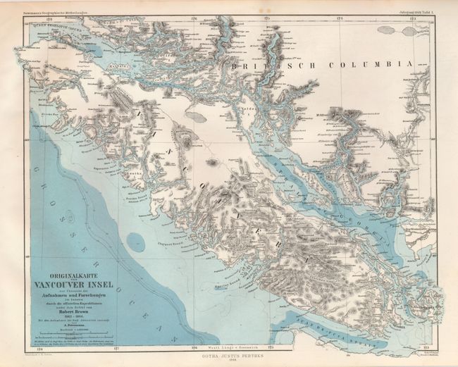 Original Karte von Vancouver Insel