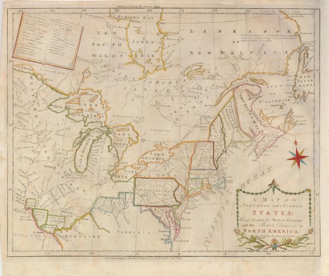 A Map of the Northern and Middle States: Comprehending the Western Territory and the British Dominions in North America, Compiled from the Best Authorities