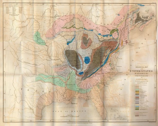 Geological Map of the United States Canada &c. Compiled from the State Surveys of the U.S. and Other Sources