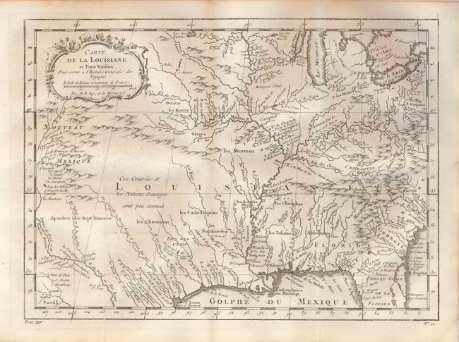 Carte de la Louisiane et Pays Voisins Pour servir a l'Histoire Generale des Voyages