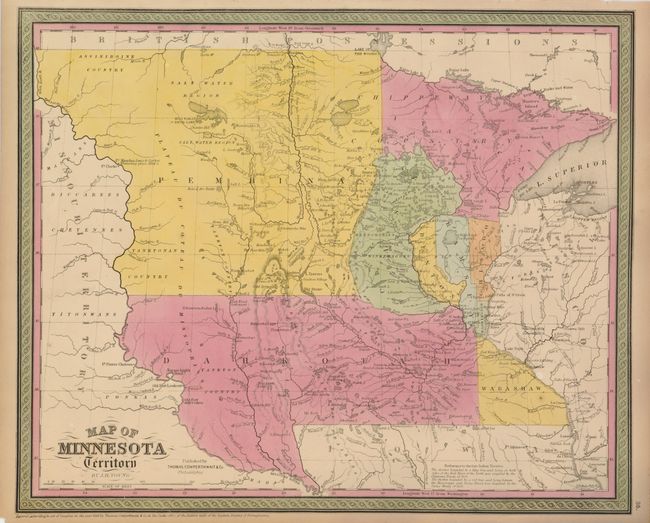 Map of Minnesota Territory by J.H. Young