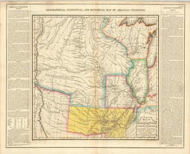 Map of Arkansa and other Territories of the United States