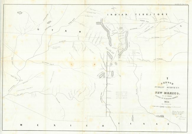 Sketch of Public Surveys in New Mexico, to Accompany Report of Surveyor General 1856 [and] Sketch of Public Surveys in New Mexico, to Accompany Report of Surveyor General 1857