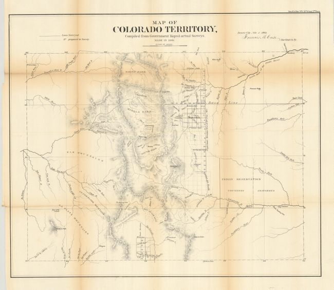 Map of Colorado Territory Compiled from Government Maps & Actual Surveys.