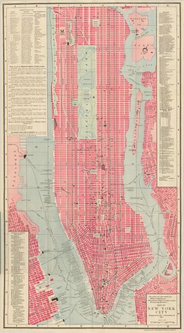 Map of New York City Prepared by the Committee of '92
