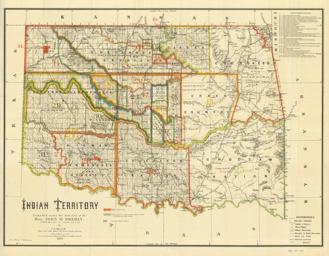 Indian Territory Compiled under the direction of Hon: John H. Oberly, Commissioner of Indian Affairs