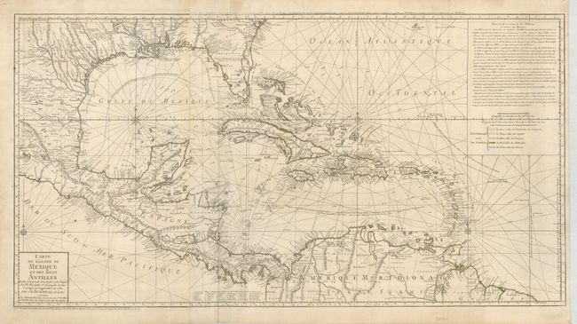 Carte du Golphe du Mexique et des Isles Antilles Reduite de la grande Carte Angloise de Popple