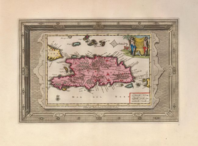 Hispaniola Soo als het door Kolumbus Ontdekt, en by de kastilianen beyotk is.