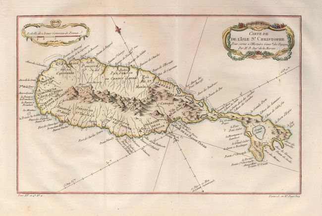 Carte de de L'Isle St. Christophe