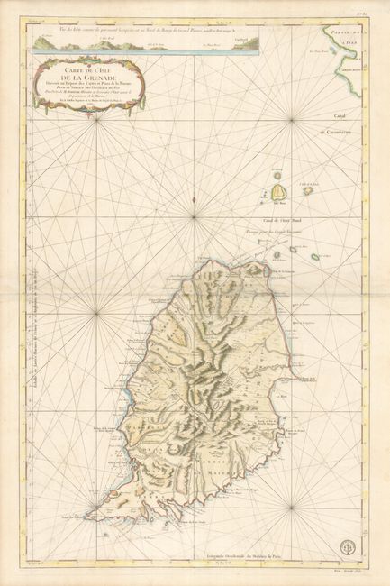 Carte de l'Isle de la Grenade Dressee au Depost des Cartes et Plans de la Marine