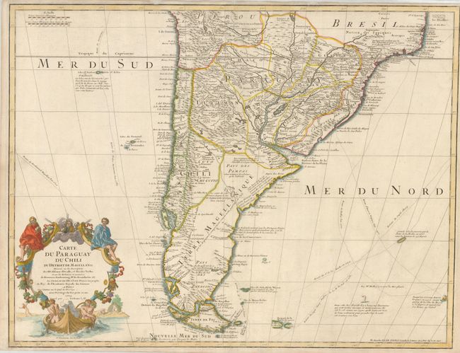 Carte du Paraguay du Chili du Detroit de Magellan &c.