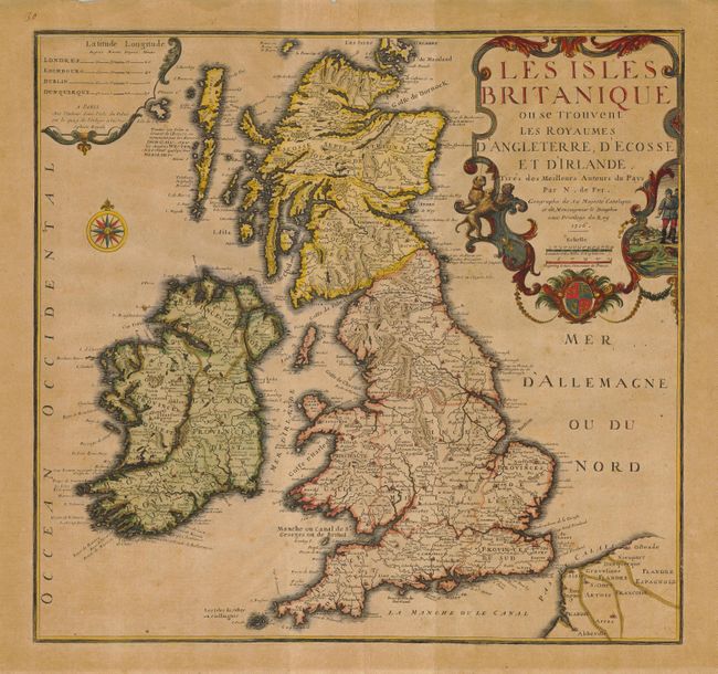 Les Isles Britanique ou se Trouvent les Royaumes d'Angleterre, d'Ecosse, et d'Irlande