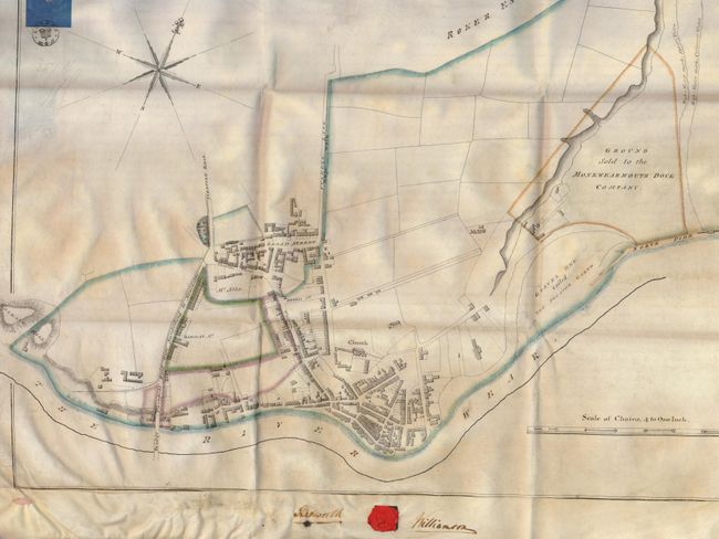 [Manuscript Map and Deed - Monkwearmouth]