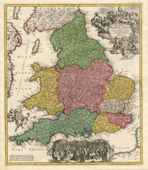 Magnae Britanniae Pars Meridionalis in qua Regnum Angliae Tam In Septem Antiqua Anglo - Saxonum Regna