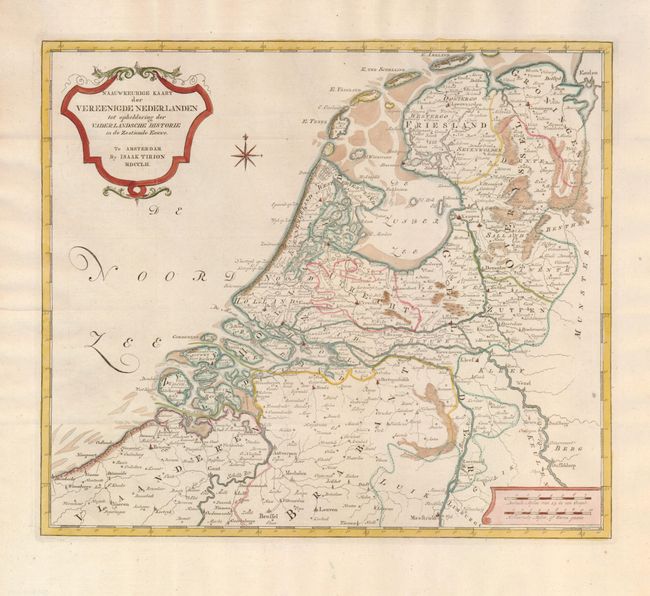 Naauwkeurige Kaart der Vereenigde Nederlanden tot Opheldering der Vaderlansche Historie in de Zestiende Eeuwe