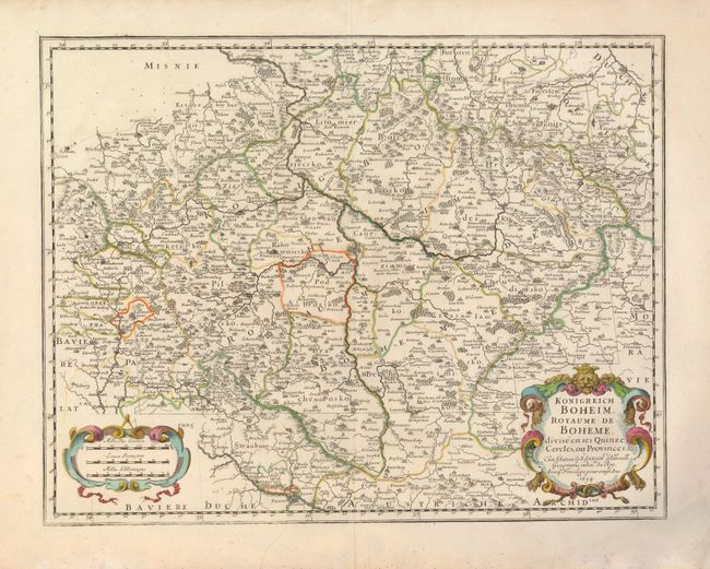 Konigreich Boheim.  Royaume de Boheme, divise en ses Quinze Cercles