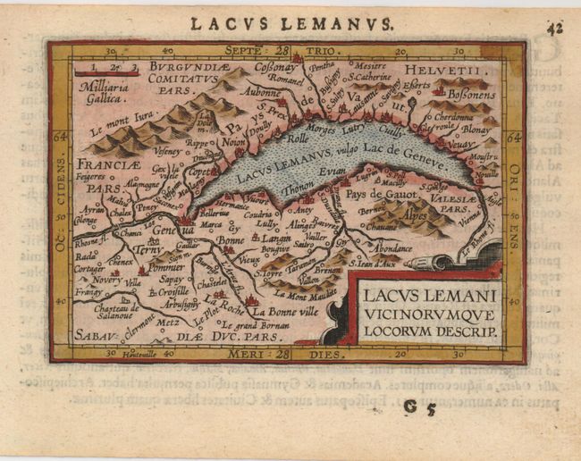 Lacus Lemani Vicinorumque Locorum Descrip.