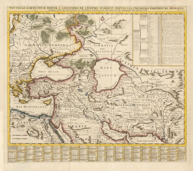 Nouvelle Carte pour Servir a l'Histoire de l'Empire d'Orient depuis les Premiers Empereurs Romains