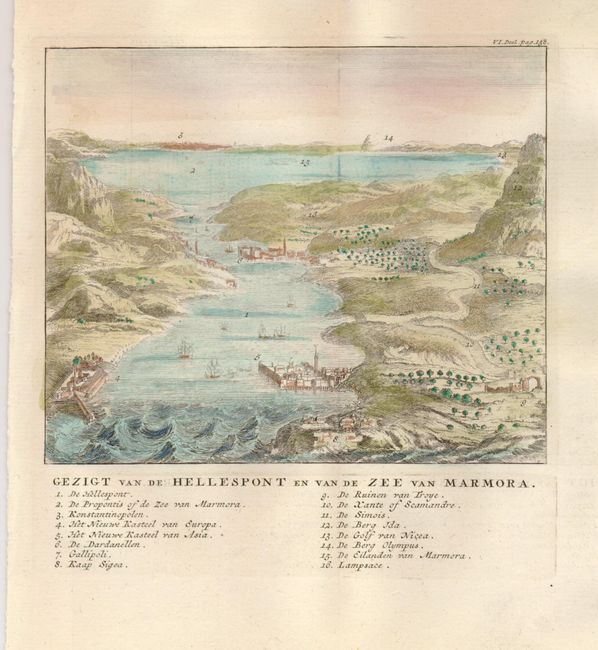 Gezigt van de Hellespont en van de Zee van Marmora