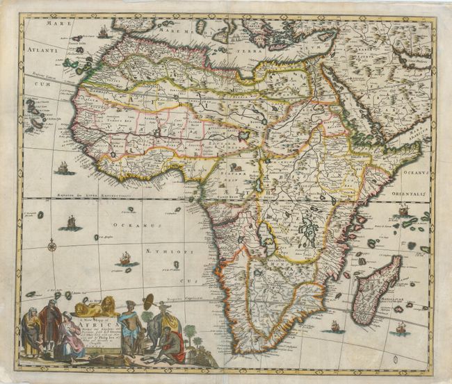 A New Mapp of Africa Divided into Kingdoms and Provinces