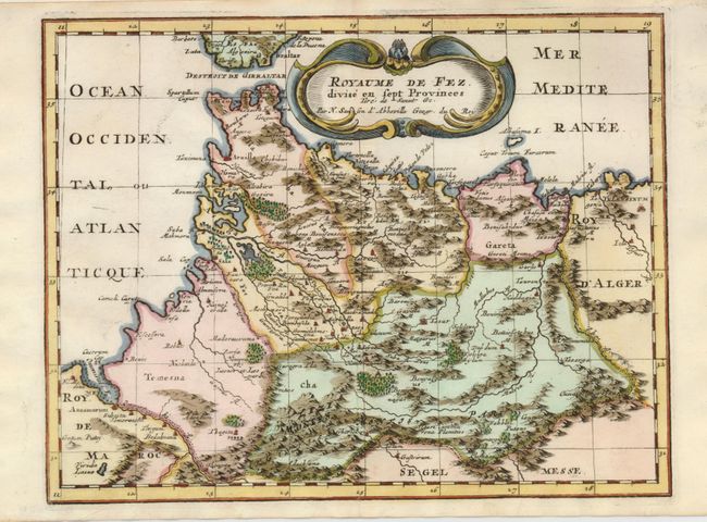 Royaume de Fez divise en sept Provinces