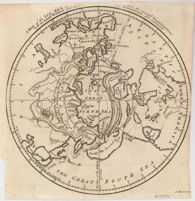 A Map of the Icy Sea in which the several Communications with the Land Waters and other new Discoveries are exhibited