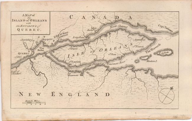 A Map of the Island of Orleans with the Environs of Quebec