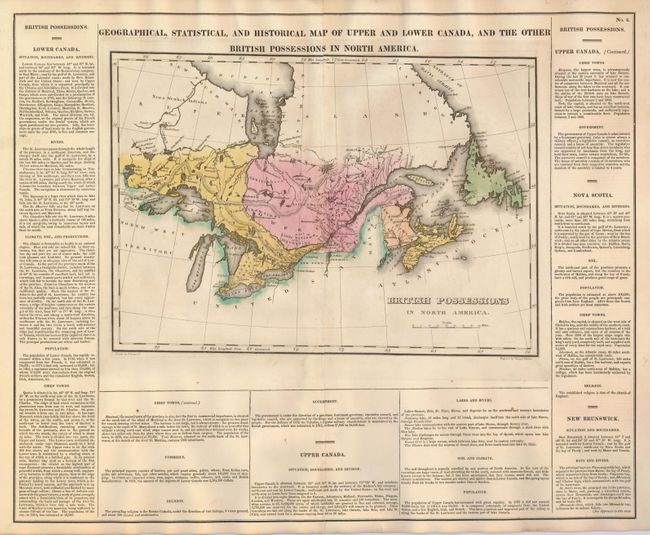 Geographical, Statistical, and Historical Map of Upper and Lower Canada, and the other British Possessions in North America