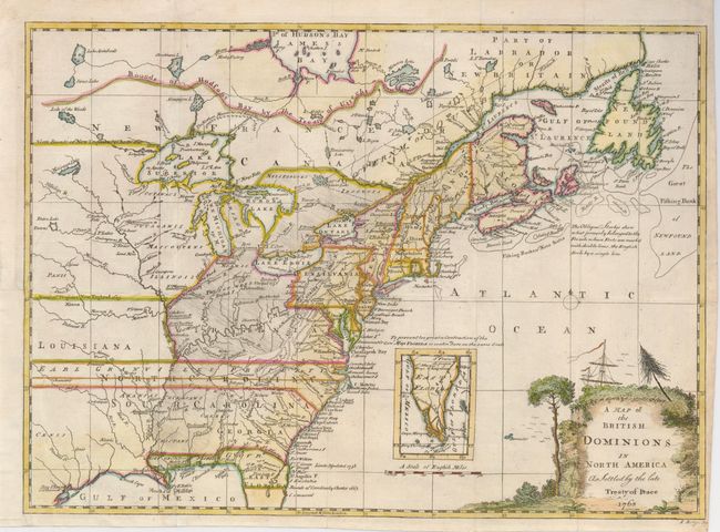 A Map of the British Dominions in North America as Settled by the late Treaty of Peace 1763
