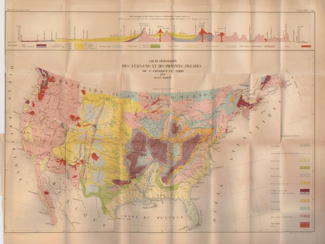 Carte Geologique des Etats-Unis et des Provinces Anglaises de l'Amerique du Nord