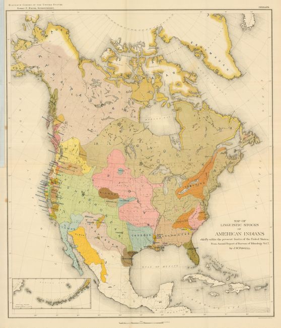 Map of Linguistic Stocks of American Indians chiefly within the Present Limits of the United States [and]  Map Showing Indian Reservations within the Limits of the United States Compiled under the Direction of the Hon. T.J. Morgan