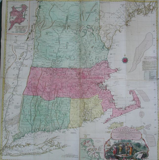 A Map of the most Inhabited part of New England, containing the Provinces of Massachusetts Bay and New Hampshire, with the Colonies of Connecticut and Rhode Island