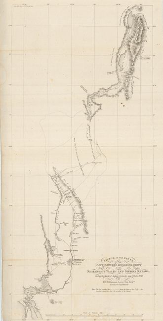 Sketch of the Route of Capt. Warner's Exploring Party in the Sacramento Valley and Sierra Nevada