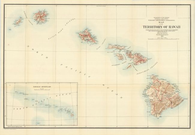 Map of the Territory of Hawaii
