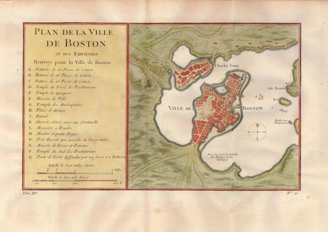 Plan de la Ville de Boston et ses Environs