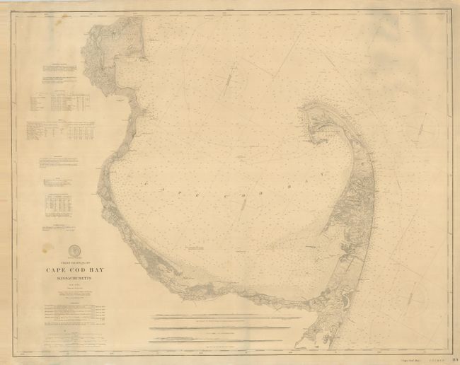 Coast Chart No. 110 Cape Cod Bay Massachusetts