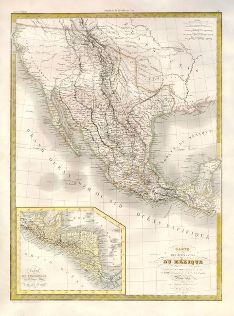 Carte des Etats-Unis du Mexique