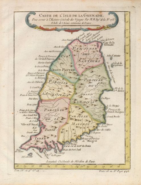 Carte de l'Isle de la Grenade