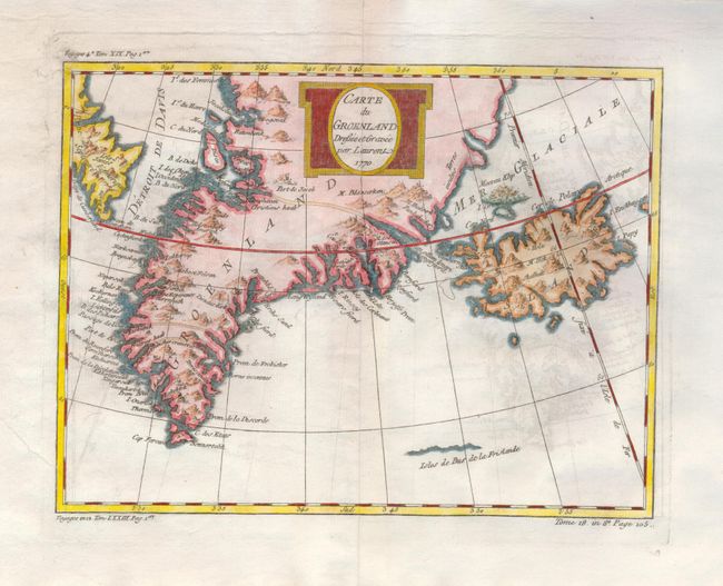 Carte de Groenland Dressee et Gravee par Laurent