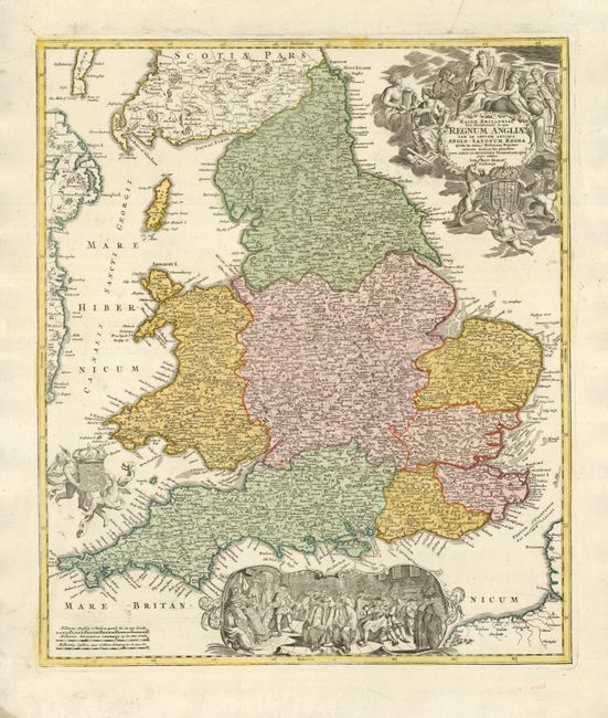 Magnae Britanniae Pars Meridionalis in qua Regnum Angliae Tam In Septem Antiqua Anglo - Saxonum Regna
